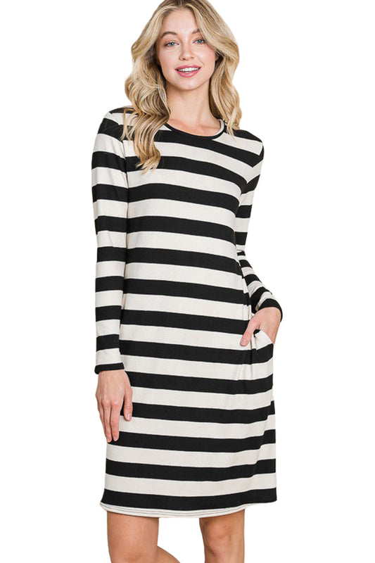 Striped Midi Dress